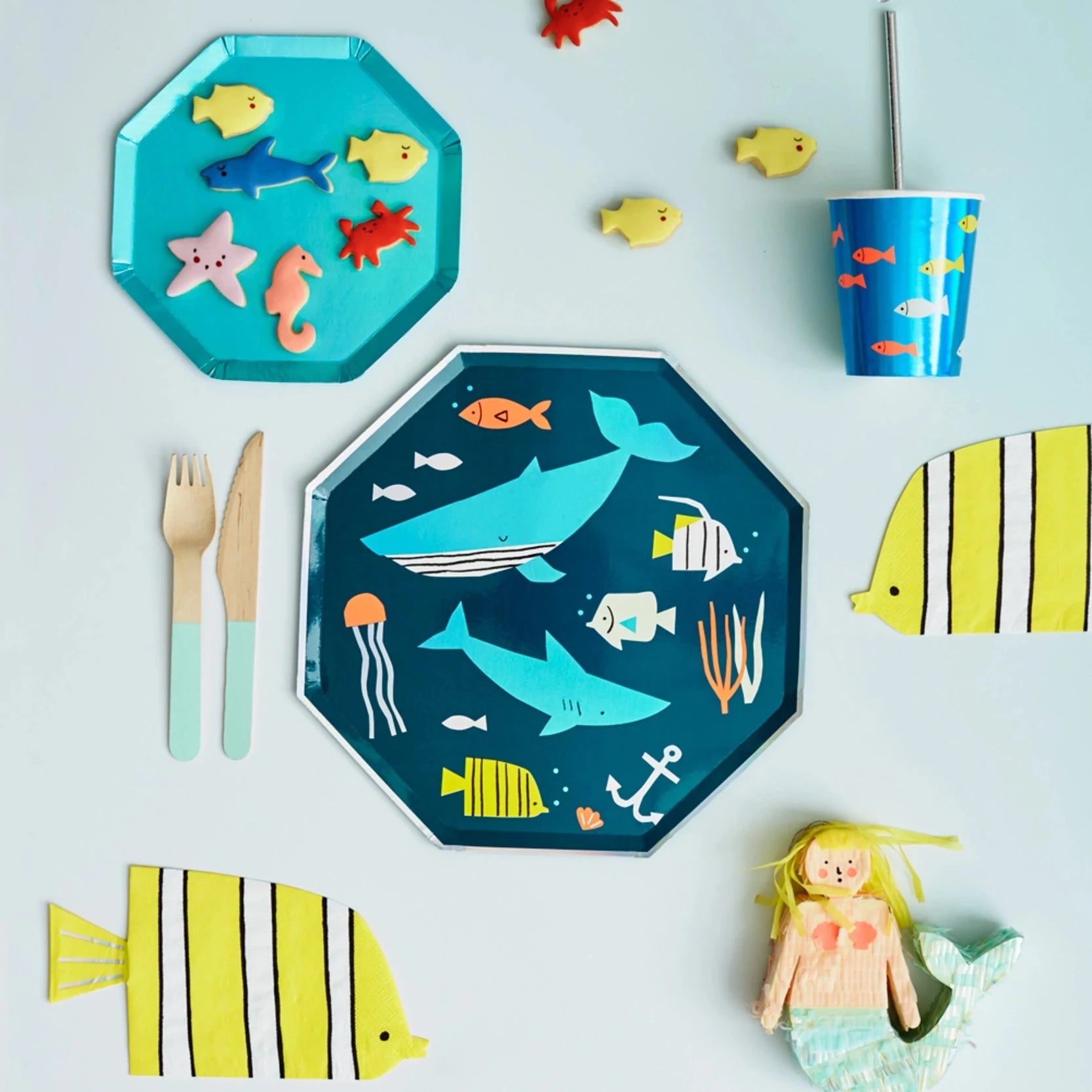 Plan the perfect Under the Sea party with these fishy little party supplies.