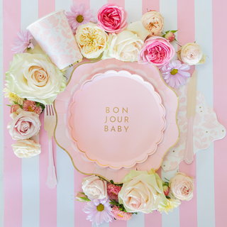 Petal Pink Floral Dinner Napkins