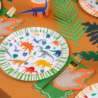 Dinosaur Footprint Napkin