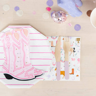 Cowgirl Pony Tails 80 Piece Party Tableware Bundle