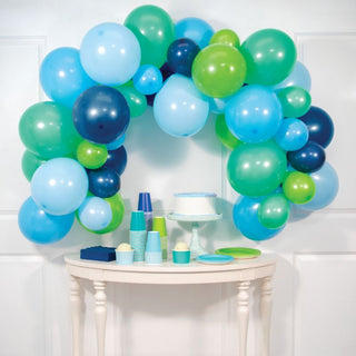 Blue & Green Balloon Garland