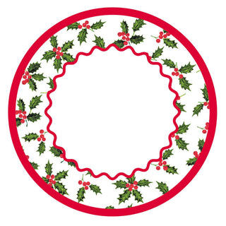 Holly Berry Holiday Plate | Oh So Fancy Party