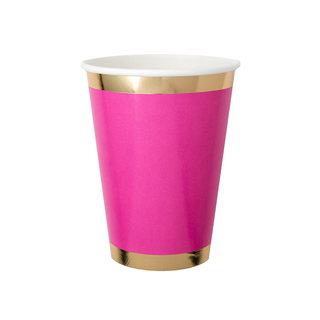 Posh Pink & Gold Cups | Oh So Fancy Party
