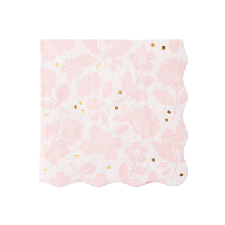Petal Pink Floral Dinner Napkins