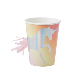 Unicorn Cups / Unicorn Party Cups / Unicorn Party / Unicorn Party Decorations / Unicorn Face Paper Cups / Gold Foil Unicorn Cup