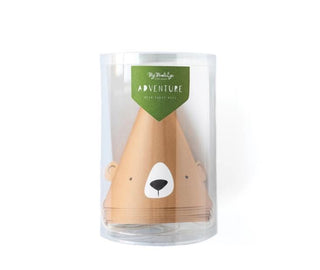 Adventure Bear Party Hats / Brown Bear Hats / Bear Hats / Adventure Awaits / Happy Camper / Wilderness / Great Outdoors / Let's Explore
