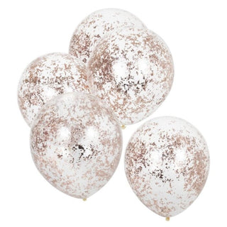 Rose Gold Confetti Balloon