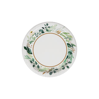 Eucalyptus Floral DESSERT Plates
