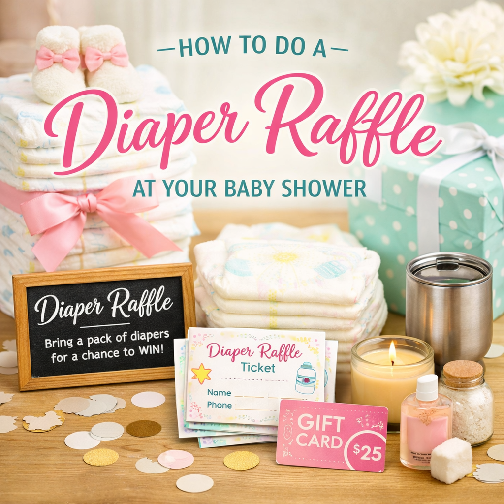 Baby Birth Raffle Let's Talk About Diaper Raffles at Baby Showers | Oh So Fancy Party