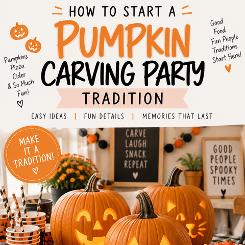Start a Pumpkin Carving Party Tradition 🎃