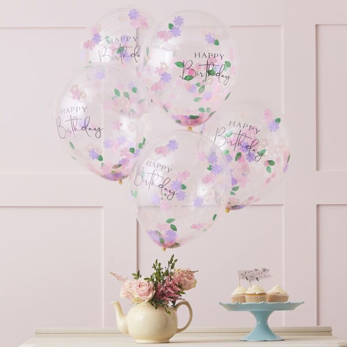 Oh So Fancy Party has a wide range of stylish birthday themed balloons, from mylar to latex confetti filled balloons, that will bring your party to the next level