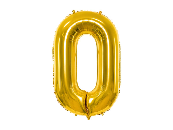 2026 Gold Foil Number Balloons