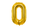 Number "0" Gold Balloon - 34"