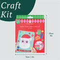 Santa Christmas Card Kit - 12 Pack | Christmas Craft