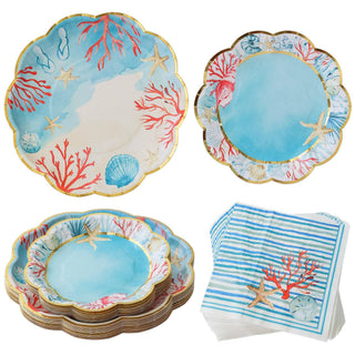 Beach Party Tableware 62 Piece Set