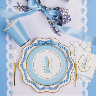 1ST BIRTHDAY SKY BLUE SMALL PLATES