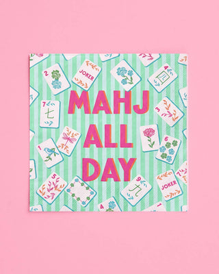 Mahj All Day Cocktail Napkins 25pk | mahjong, party, girly