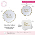 Always & Forever 72 Piece Party Tableware Set (24 Guests)