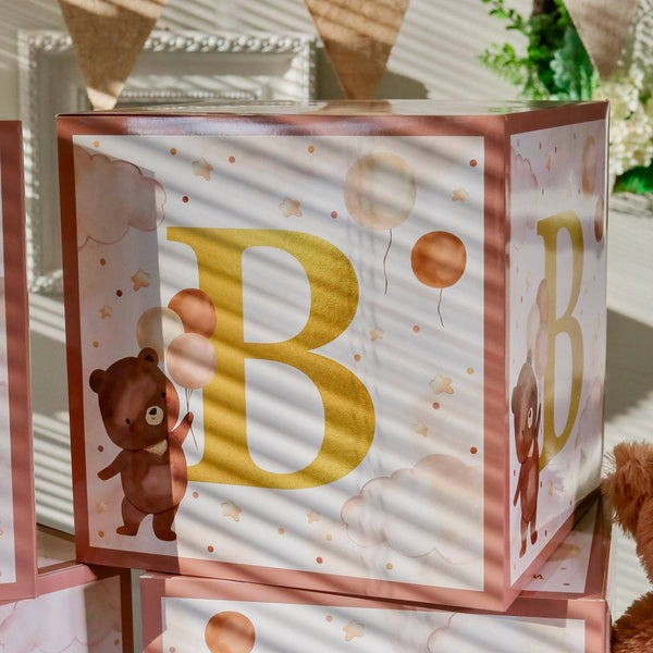 We Can Bearly Wait Baby Block Boxes