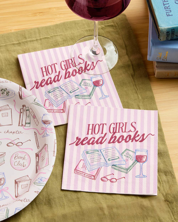 Hot Girls Book Club Napkins