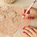 Kraft Bridal Shower Game Card - Ring Shape Set of 50