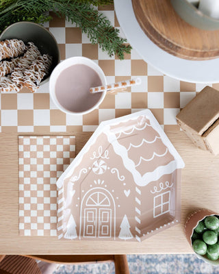 Gingerbread House Shaped Plates