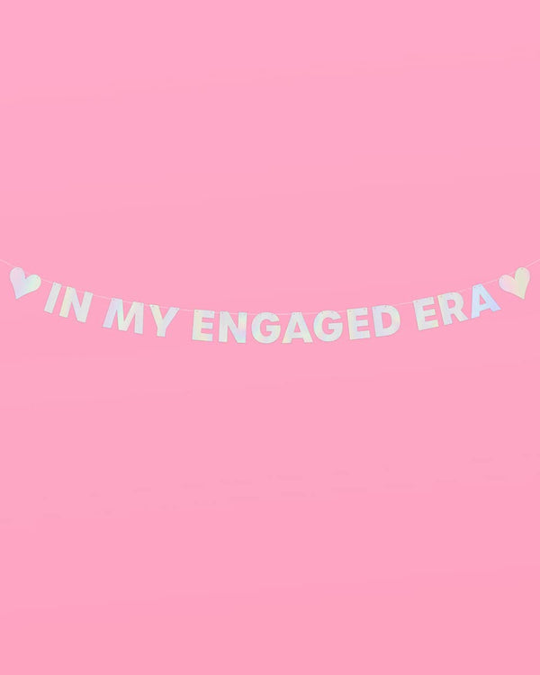 Engaged Era Banner - Iridescent foil banner