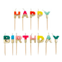Rainbow Happy Birthday Candles | Cake Candles