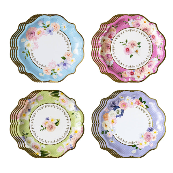 Tea Time Party 9" Premium Paper Plates