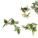 Holly Christmas LED String Lights - Festive Holiday Decor (2m/10 LEDs)