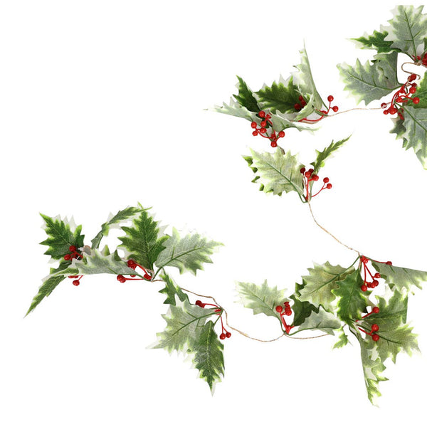 Holly Christmas LED String Lights - Festive Holiday Decor (2m/10 LEDs)