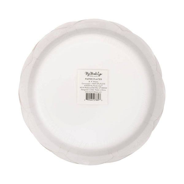 Thanksgiving Cornucopia Paper Plates