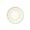 Gold Foil Floral Dessert Plate