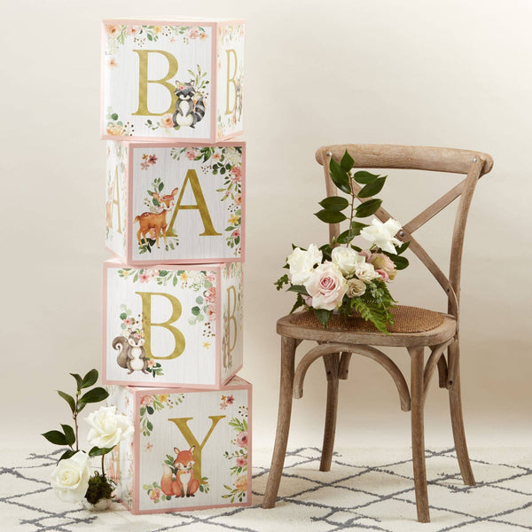 Woodland Baby Girl Shower Bundle