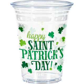 Cheers St. Patrick’s Day Clear Plastic Tumbler