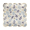 Stars & Branches Scalloped Square Plate