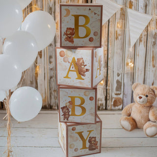 We Can Bearly Wait Baby Block Boxes