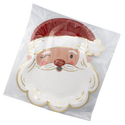 Santa Face Shaped Paper Plate