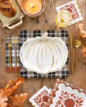 Watercolor Pumpkin Shaped Napkins