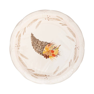 Thanksgiving Cornucopia Paper Plates