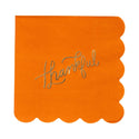 Foil Thankful Cocktail Napkin