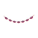 Red White and Blue Fan Paper Bunting Banner