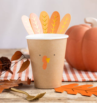Turkey Feather Cup | Oh So Fancy Party