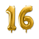Gold Foil 16 Balloons