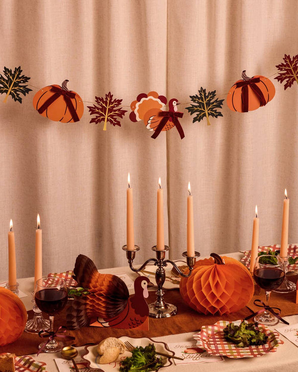 Thanksgiving Icon Banner | fall, pumpkin, harvest