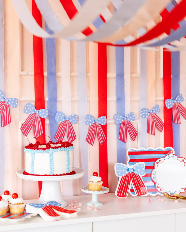 Star Spangled Paper Dinner Plate