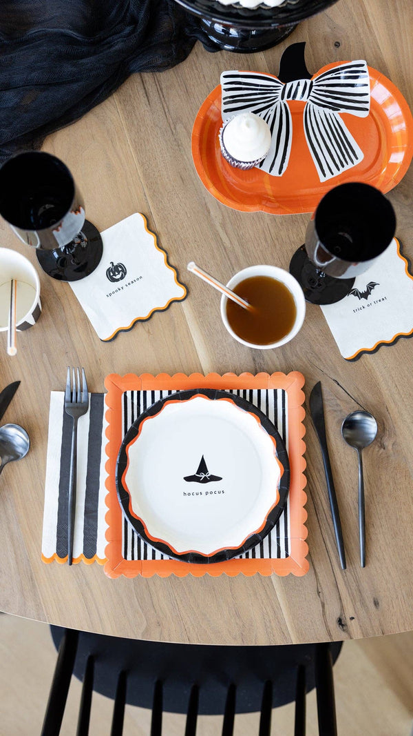 Bow Pumpkin Shaped Plates