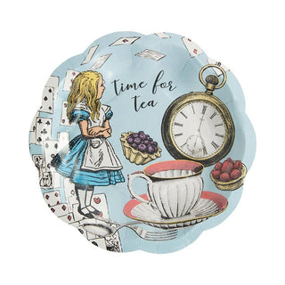 Alice in Wonderland Blue 7" Plates