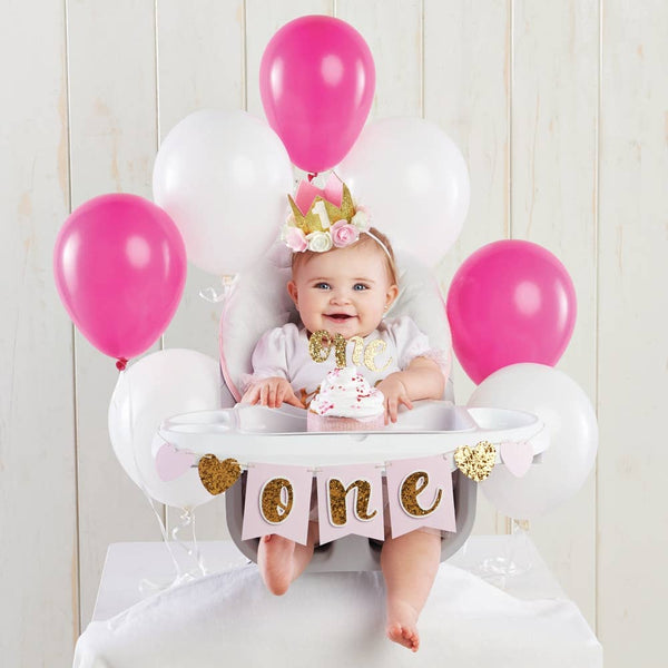 1st Birthday Crown Decoration Set - Oh So Fancy Party