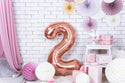 Number "2" Rose Gold Balloon - 34"